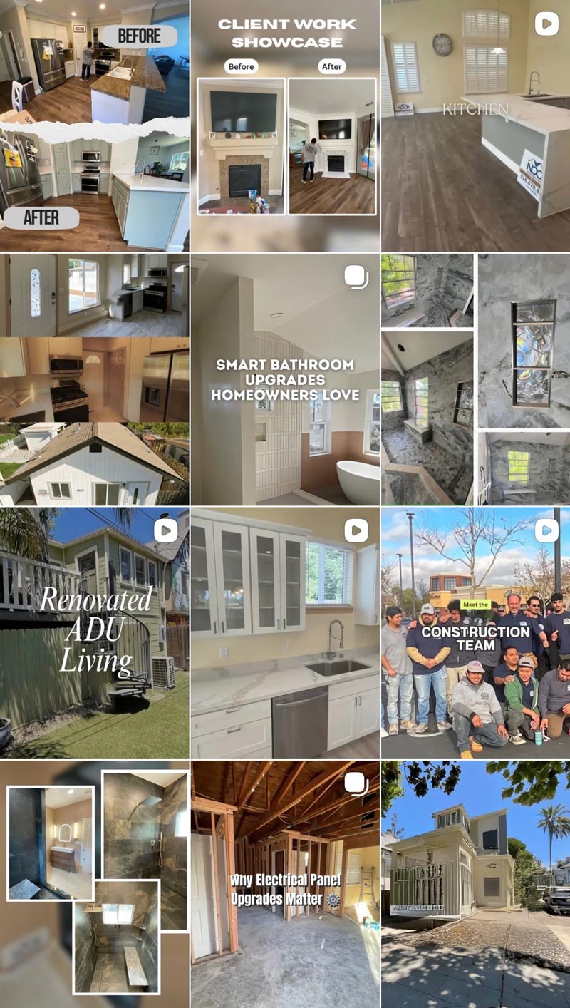 Instagram feed after - professional and cohesive